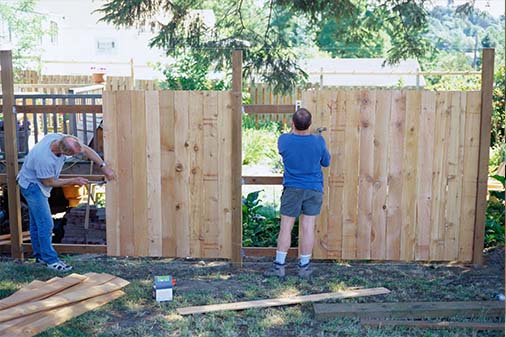 Vinyl & Wood Fence Installation
